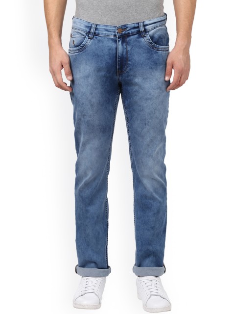 

Parx Men Blue Slim Fit Mid-Rise Clean Look Stretchable Jeans