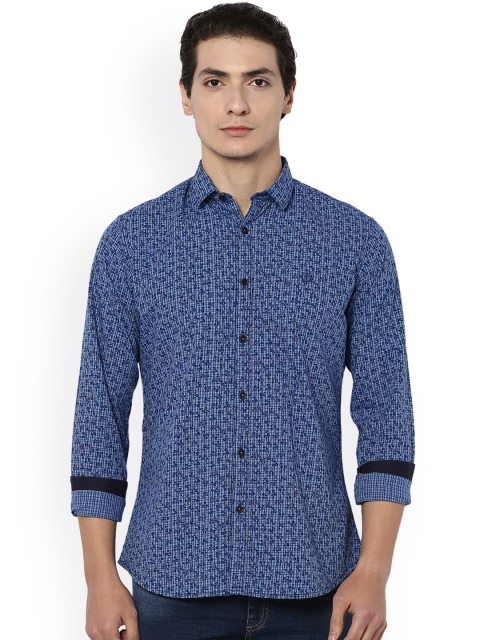 

Van Heusen Sport Men Blue Slim Fit Printed Casual Shirt