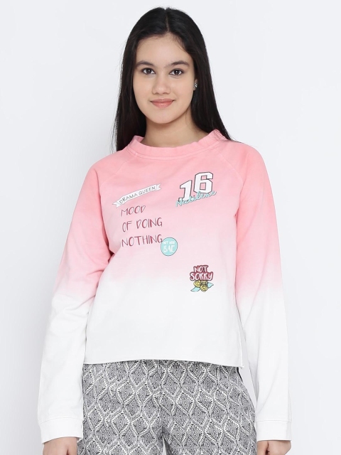 

Natilene Girls White Printed Top