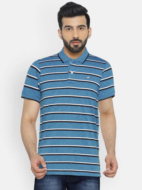 

Numero Uno Men Blue Striped Polo T-shirt