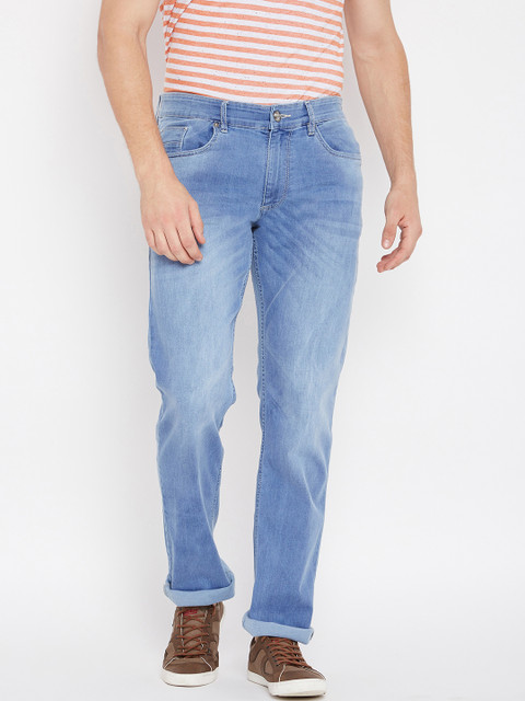 

Numero Uno Men Blue Frazer Straight Fit Mid-Rise Clean Look Jeans