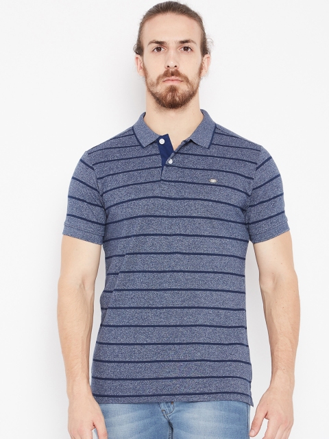 

Numero Uno Men Blue Striped Polo T-shirt