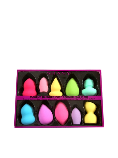 

Shany Pack of 10 Makeup Blender Puff Sponge, Multi