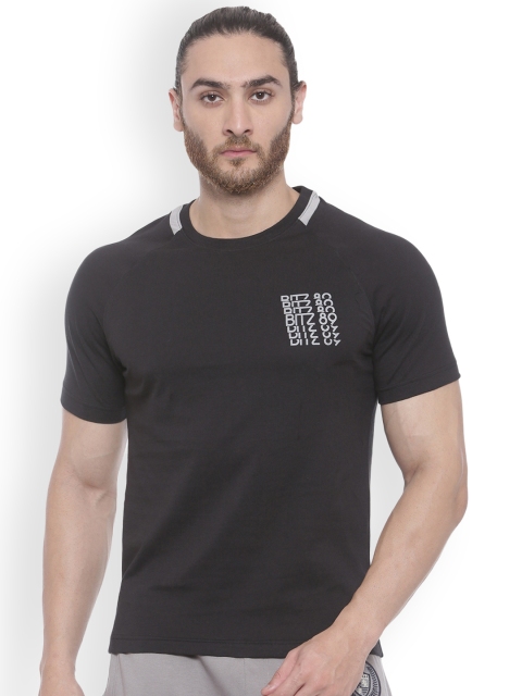 

Blitz Men Black Solid Lounge T-Shirt EBA012