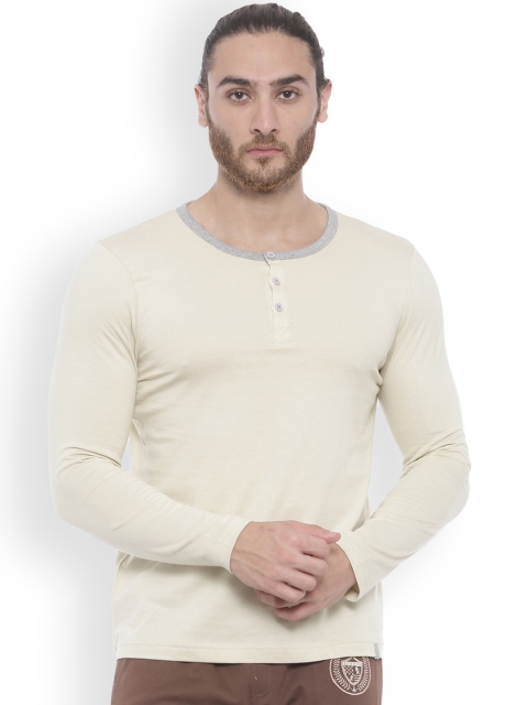 

Bitz Men Cotton T-Shirt, Off white