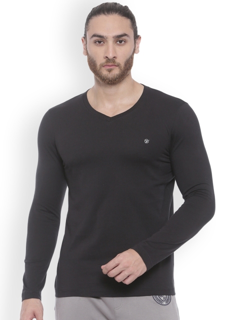 

Blitz Men Black Solid Lounge T-Shirt EBA015 V