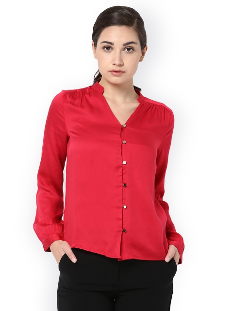 

Van Heusen Woman Women Red Solid Top