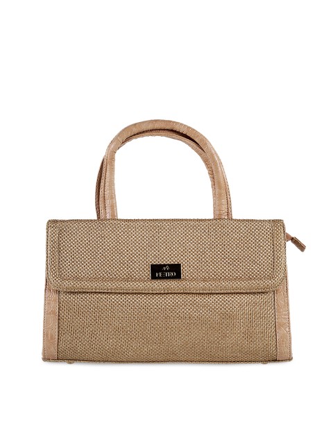 

Metro Women Beige Solid Handheld Bag