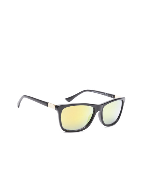 

Mast & Harbour Unisex Mirrored Wayfarer Sunglasses MFB-PN-PS-A3688, Yellow
