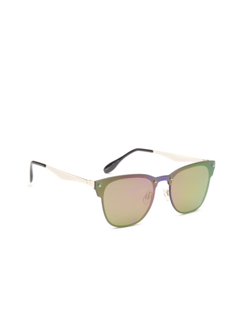 

Mast & Harbour Unisex Mirrored Square Sunglasses MFB-PN-SR-SM2963, Green