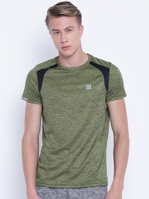 

rock.it Men Green Solid Round Neck T-shirt