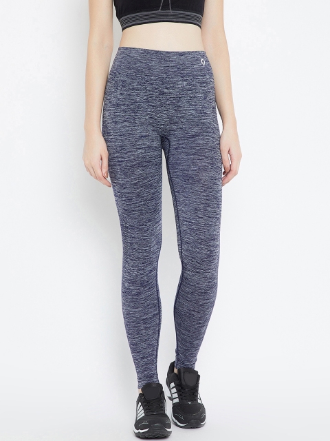 

C9 AIRWEAR Women Navy Blue Solid Tights