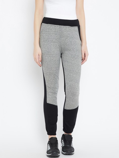 

C9 AIRWEAR Grey & Black Self-Design Joggers