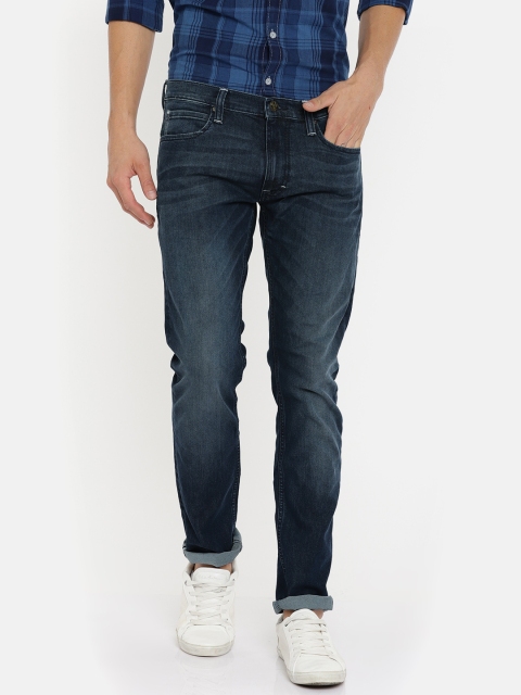 

Lee Men Blue Slim Fit Mid-Rise Clean Look Stretchable Jeans