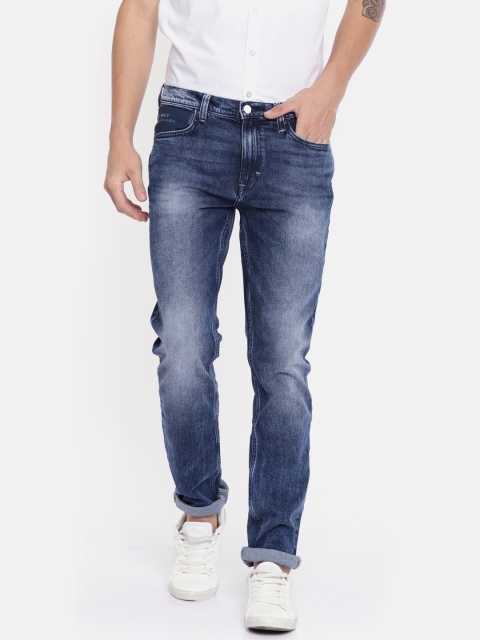 

Lee Men Blue Bruce Skinny Fit Mid-Rise Clean Look Stretchable Jeans
