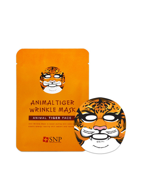 

SNP Unisex Animal Tiger Wrinkle Mask, Orange