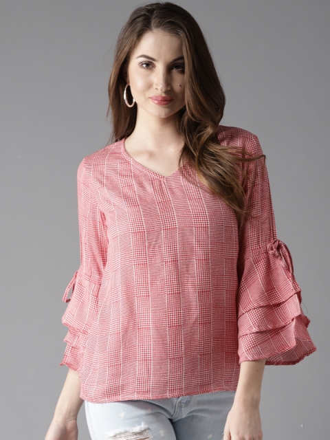 

Moda Rapido Women Red Printed Top