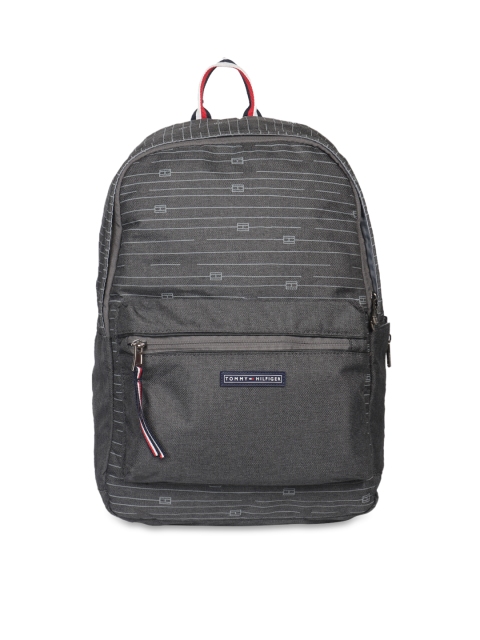 

Tommy Hilfiger Unisex Grey Solid Backpack