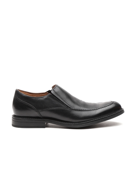 

Clarks Men Black Leather Formal Slip-Ons