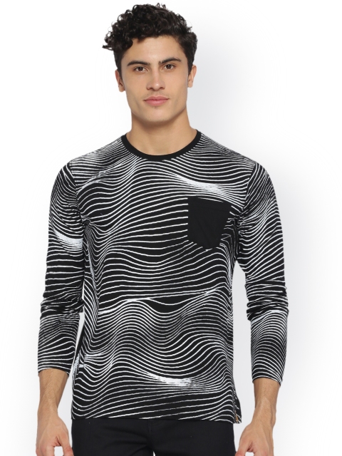 

Campus Sutra Men White Printed Round Neck T-shirt