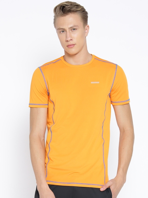 

OVS Men Orange Solid Round Neck T-shirt