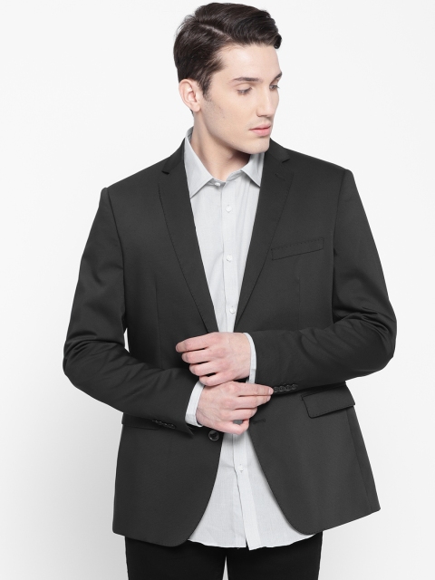 

OVS Black Slim Fit Single-Breasted Smart-Casual Blazer