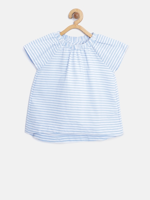 

OVS Girls Blue & White Striped A-Line Top