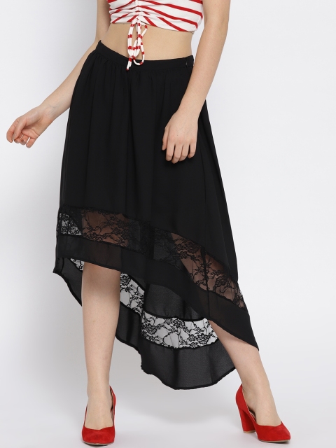 

OVS Black High-Low A-Line Skirt