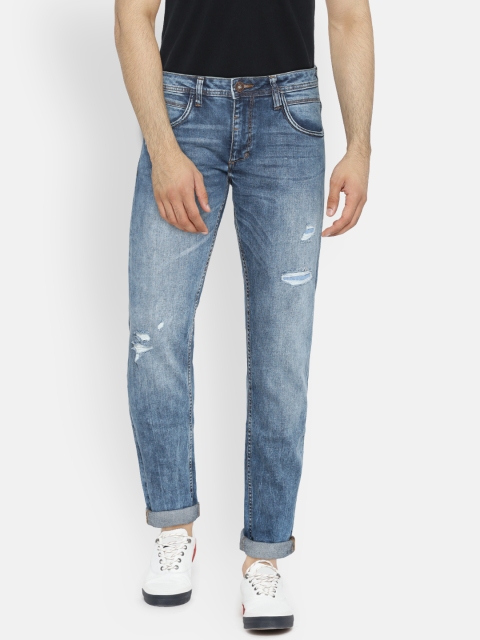

OVS Men Blue Skinny Fit Low-Rise Mildly Distressed Stretchable Jeans