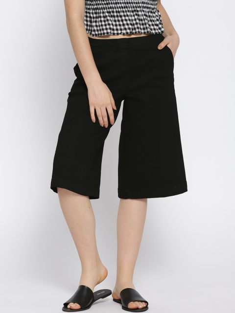 

OVS Women Black Regular Fit Solid Culottes
