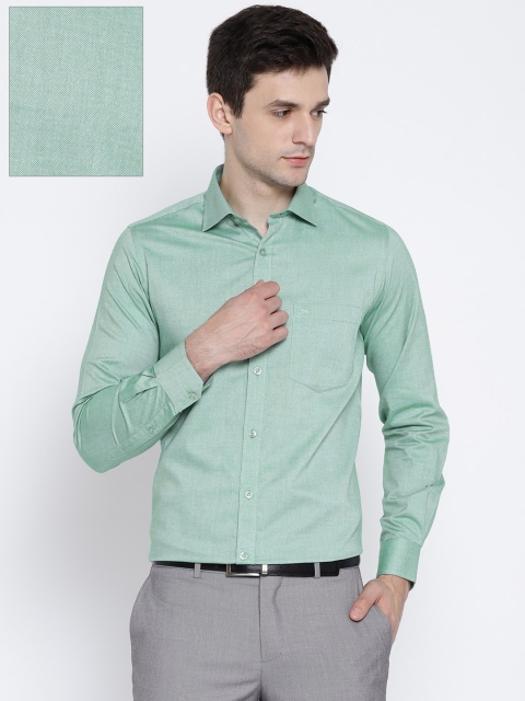 

Monte Carlo Men Green Regular Fit Solid Formal Shirt