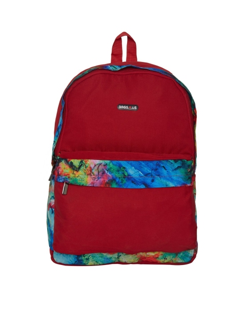 

Bags.R.us Women Red Solid Backpack
