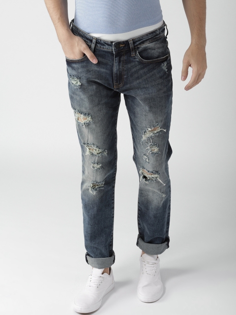 

Aeropostale Men Blue Skinny Fit Mid-Rise Mildly Distressed Jeans