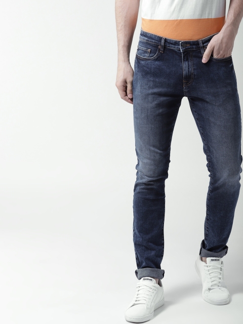 

Aeropostale Men Blue Super Skinny Fit Mid-Rise Clean Look Stretchable Jeans