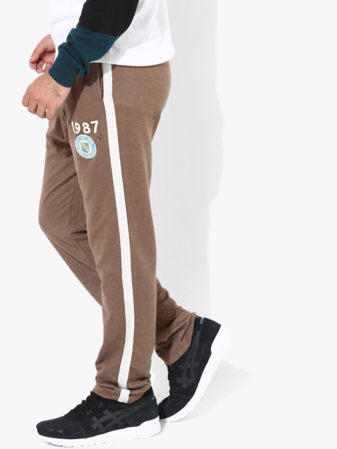 

Aeropostale Men Brown Slim Straight Track Pants