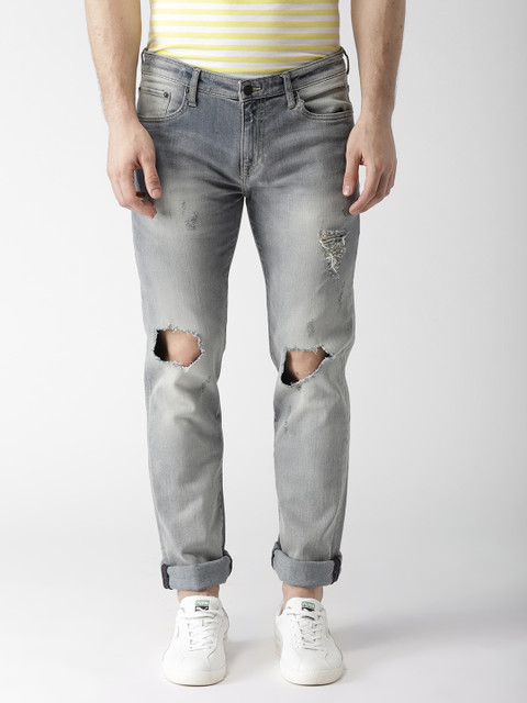 

Aeropostale Men Blue Slim Fit Low-Rise Low Distress Stretchable Jeans