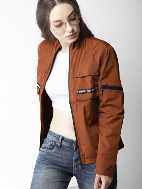 

Mast & Harbour Women Brown Lightweight Tailored Jacket