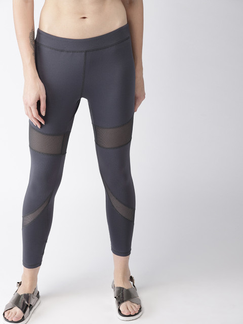 

Mast & Harbour Women Grey Solid Tights