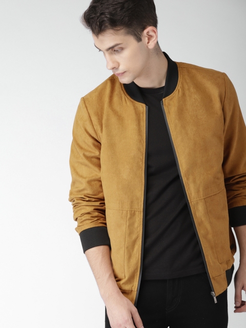 

Mast & Harbour Men Brown Solid Bomber