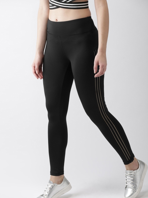 

Mast & Harbour Women Black Solid Tights