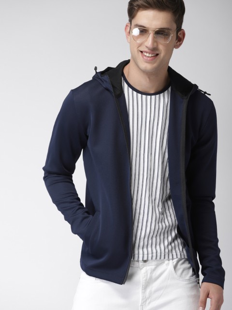 

Mast & Harbour Men Navy Blue Solid Tailored Jacket