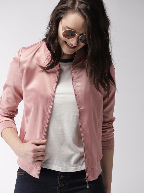 

Mast & Harbour Women Rose Solid Bomber