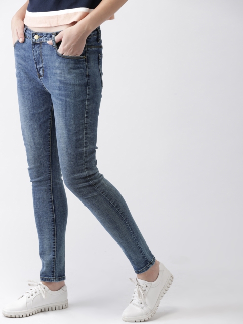 

Mast & Harbour Women Blue Slim Fit Mid-Rise Clean Look Stretchable Jeans