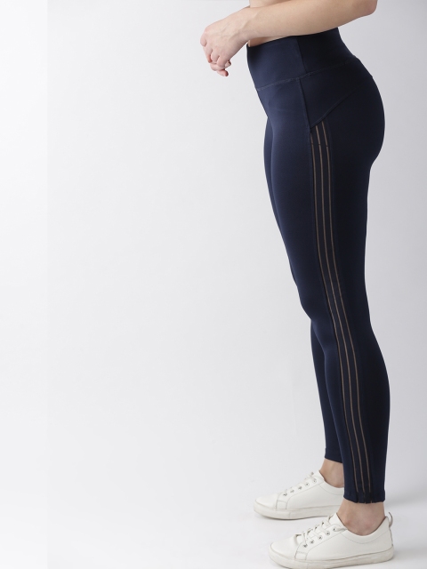

Mast & Harbour Women Navy Blue Solid Tights