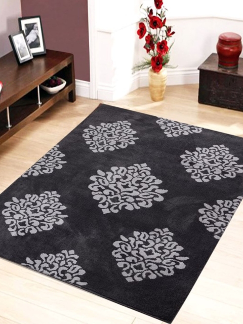 

Saral Home Charcoal Printed Carpet