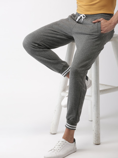 

Mast & Harbour Men Grey Slim Fit Solid Joggers