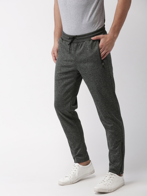 

Mast & Harbour Men Grey Melange Slim Fit Solid Track Pants