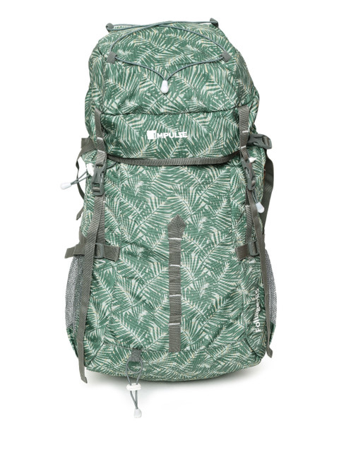 

Impulse Unisex Green Printed Foliage 65 Litres Rucksack