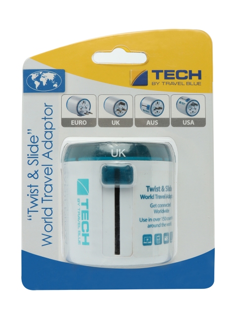 

Travel Blue White & Blue Global Travel Adapter