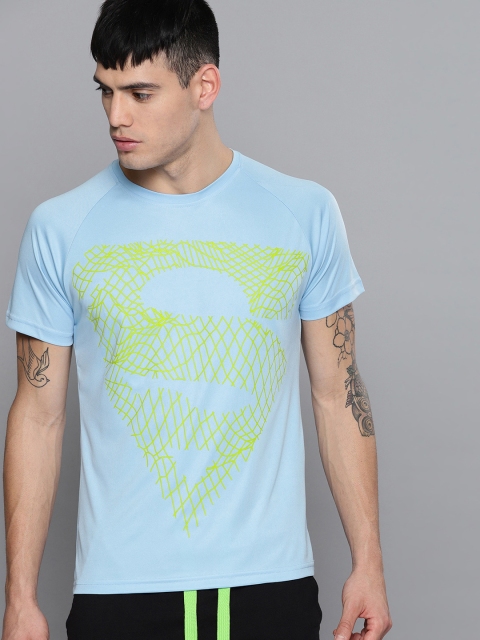 

Justice League Men Blue Printed Round Neck T-shirt